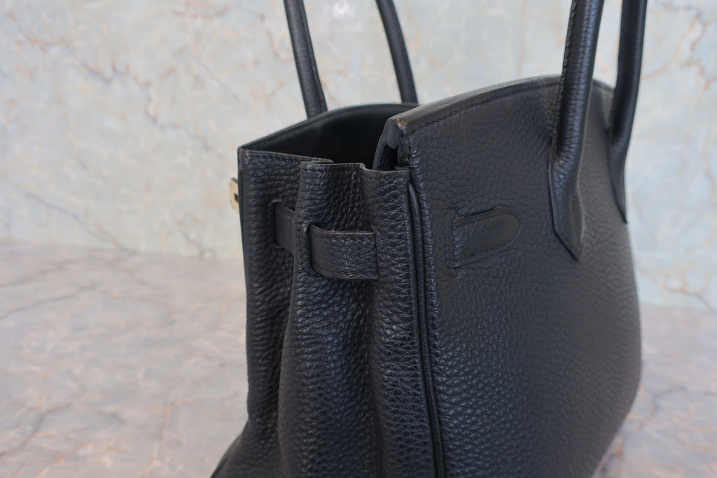 HERMES／エルメス バーキン30 トゴ ブラック □G刻印 ハンドバッグ 800030152