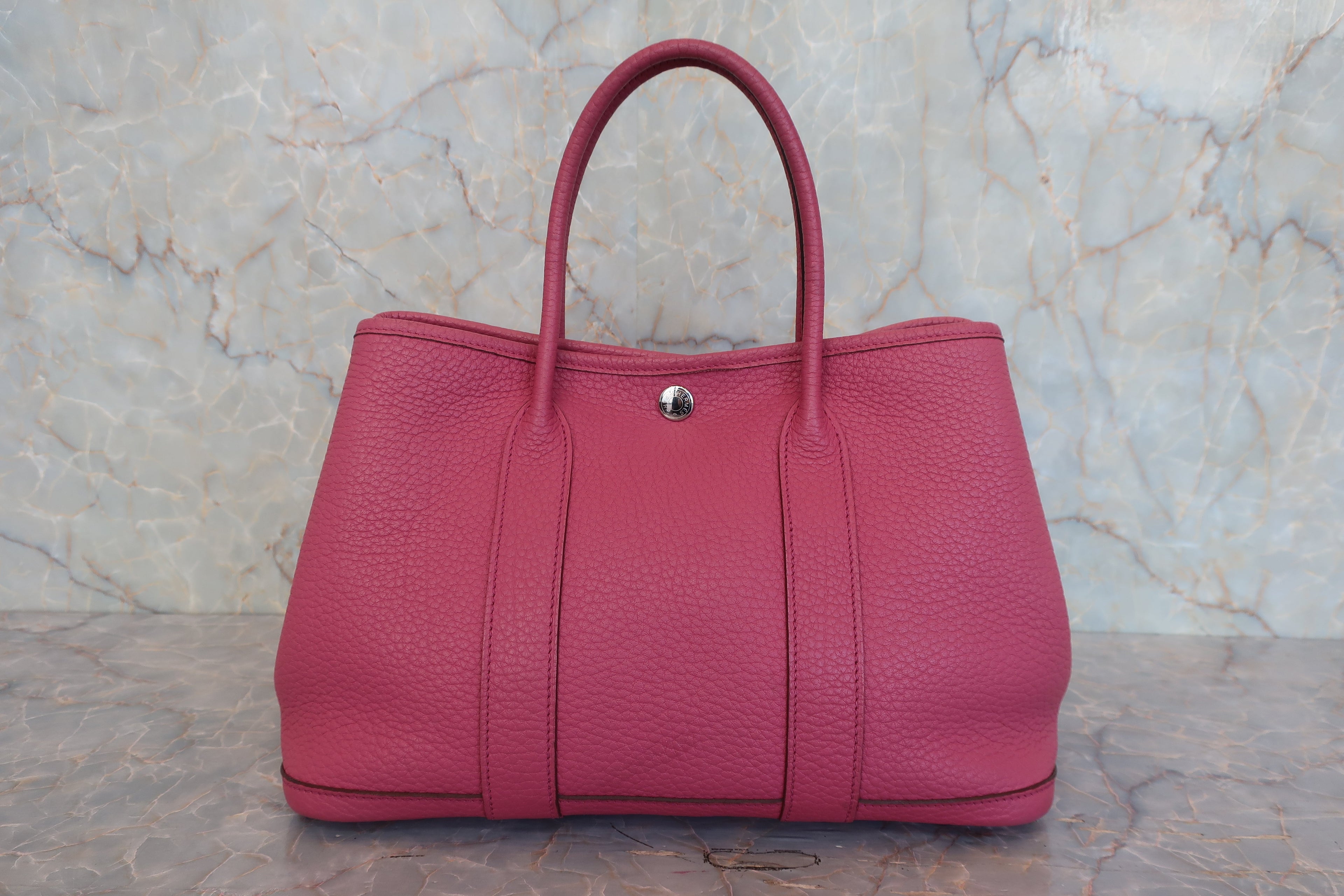 HERMES／エルメス ガーデンパーティＴＰＭ ネゴンダ トスカ □O刻印 トートバッグ 800040062