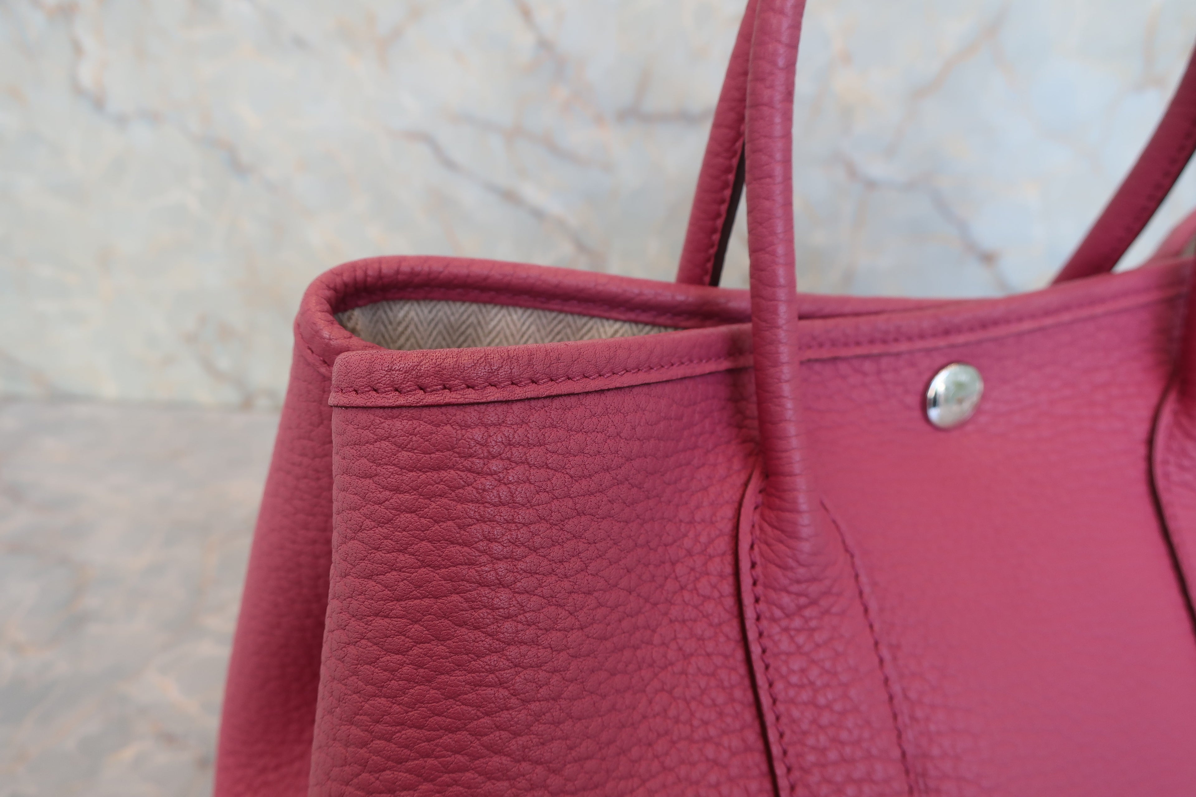 HERMES／エルメス ガーデンパーティＴＰＭ ネゴンダ トスカ □O刻印 トートバッグ 800040062