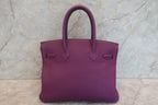 HERMES／エルメス バーキン30 トゴ アネモネ ハンドバッグ 700120090
