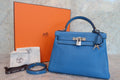 HERMES／エルメス ケリー28 トリヨンクレマンス ミコノス □O刻印 ショルダーバッグ 700070190