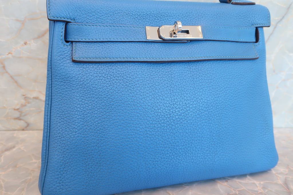 HERMES／エルメス ケリー28 トリヨンクレマンス ミコノス □O刻印 ショルダーバッグ 700070190