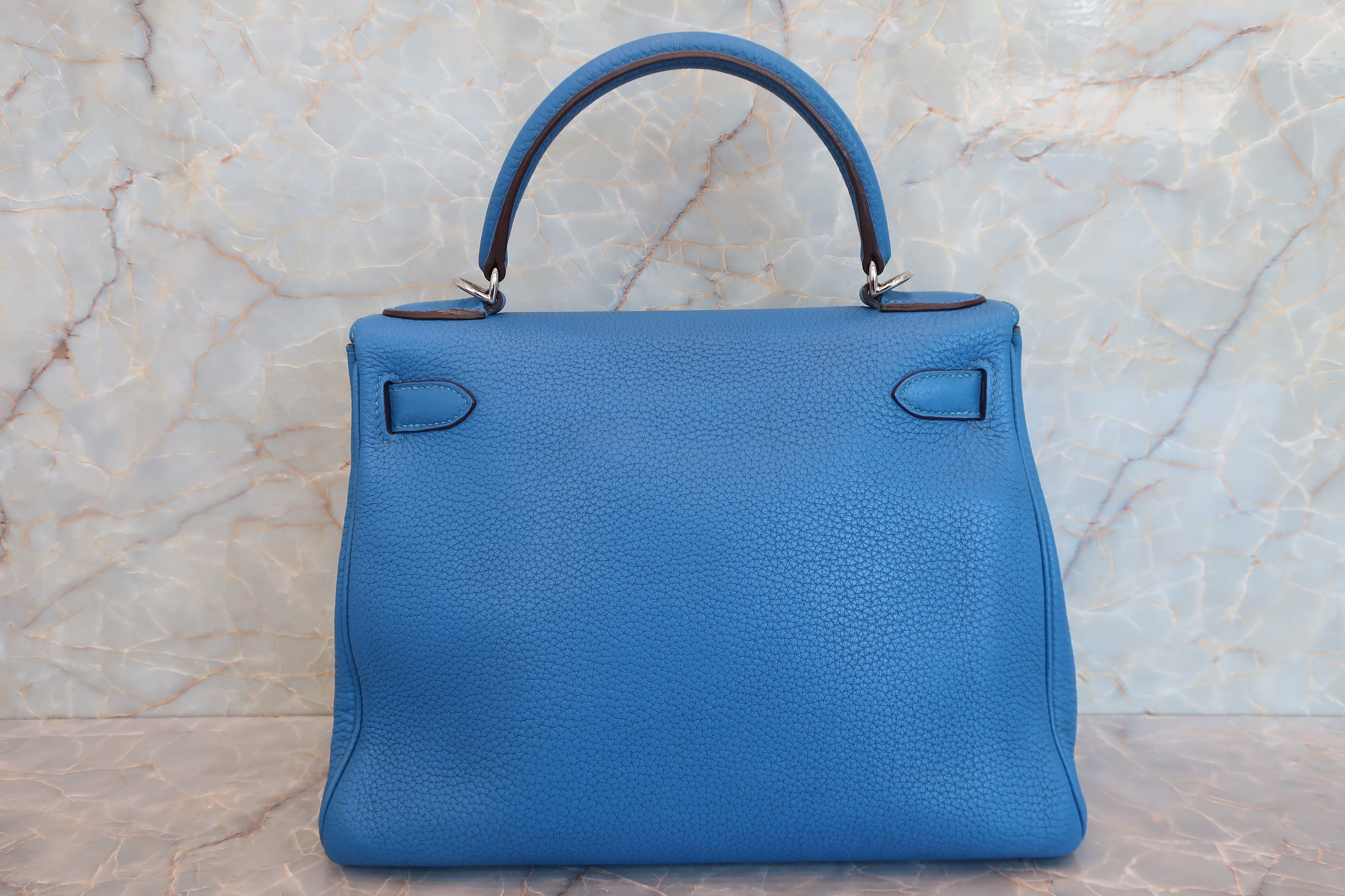 HERMES／エルメス ケリー28 トリヨンクレマンス ミコノス □O刻印 ショルダーバッグ 700070190