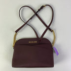 Crossbody Designer By Michael Kors In Maroon, Size:Small