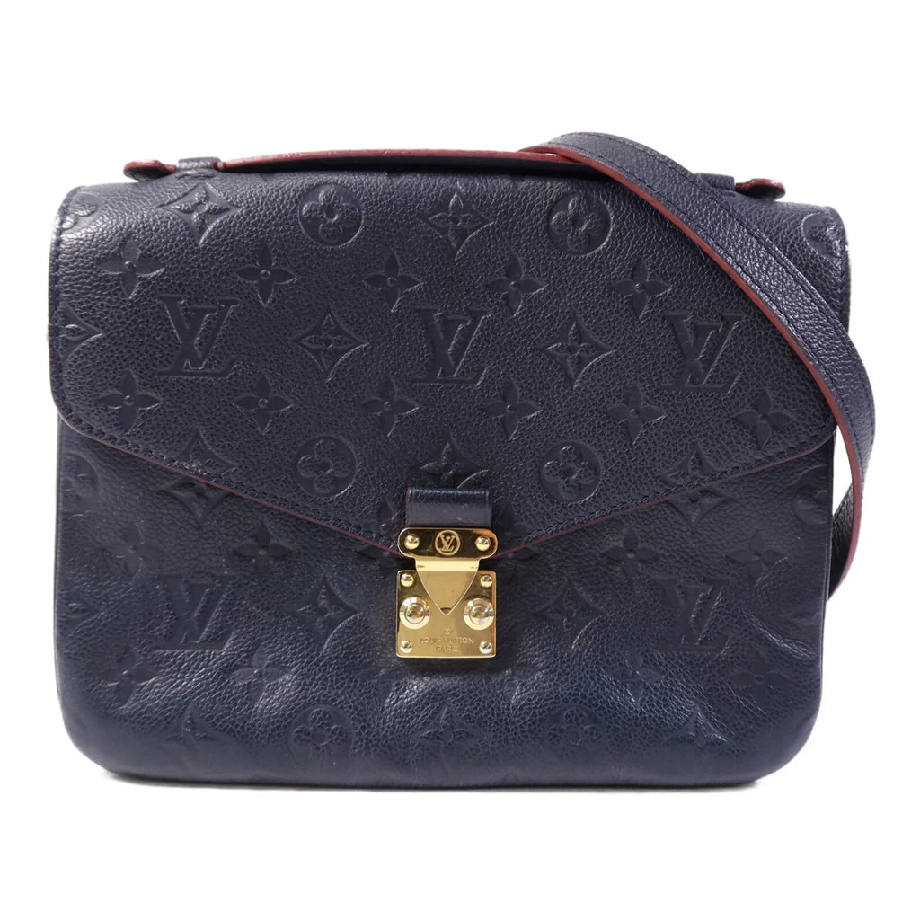 Louis Vuitton Pochette Metis Empreinte Navy Blue Bag