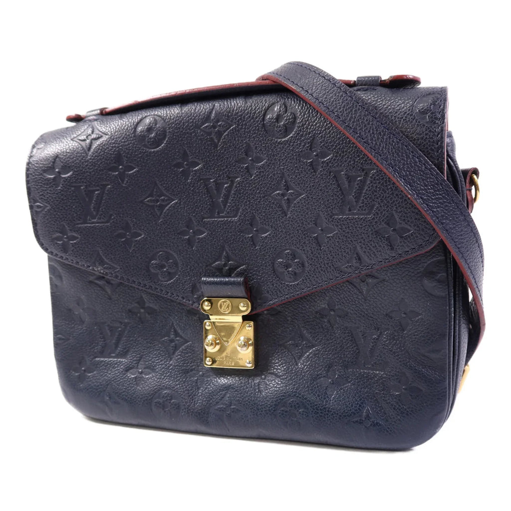 Louis Vuitton Pochette Metis Empreinte Navy Blue Bag