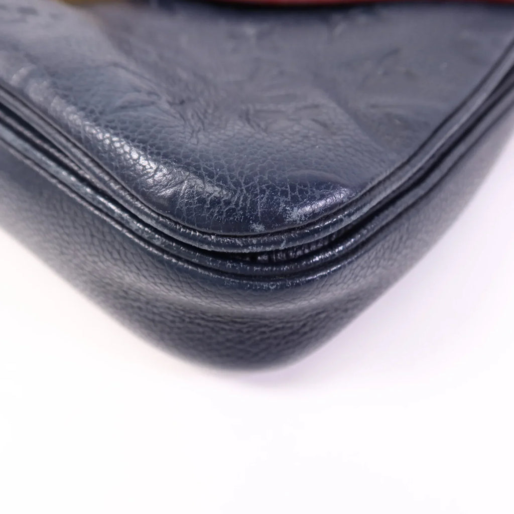 Louis Vuitton Pochette Metis Empreinte Navy Blue Bag