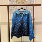 LOUIS VUITTON WATER-REPELLENT NYLON PRINT HOODED COAT