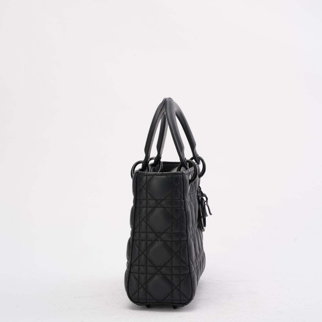 Dior Small Lady Dior My ABCDior Bag in Black Ultramatte 2020