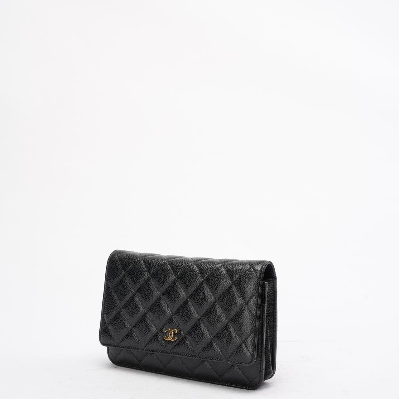 Chanel Black Timeless Wallet on Chain (WOC) Caviar 2020