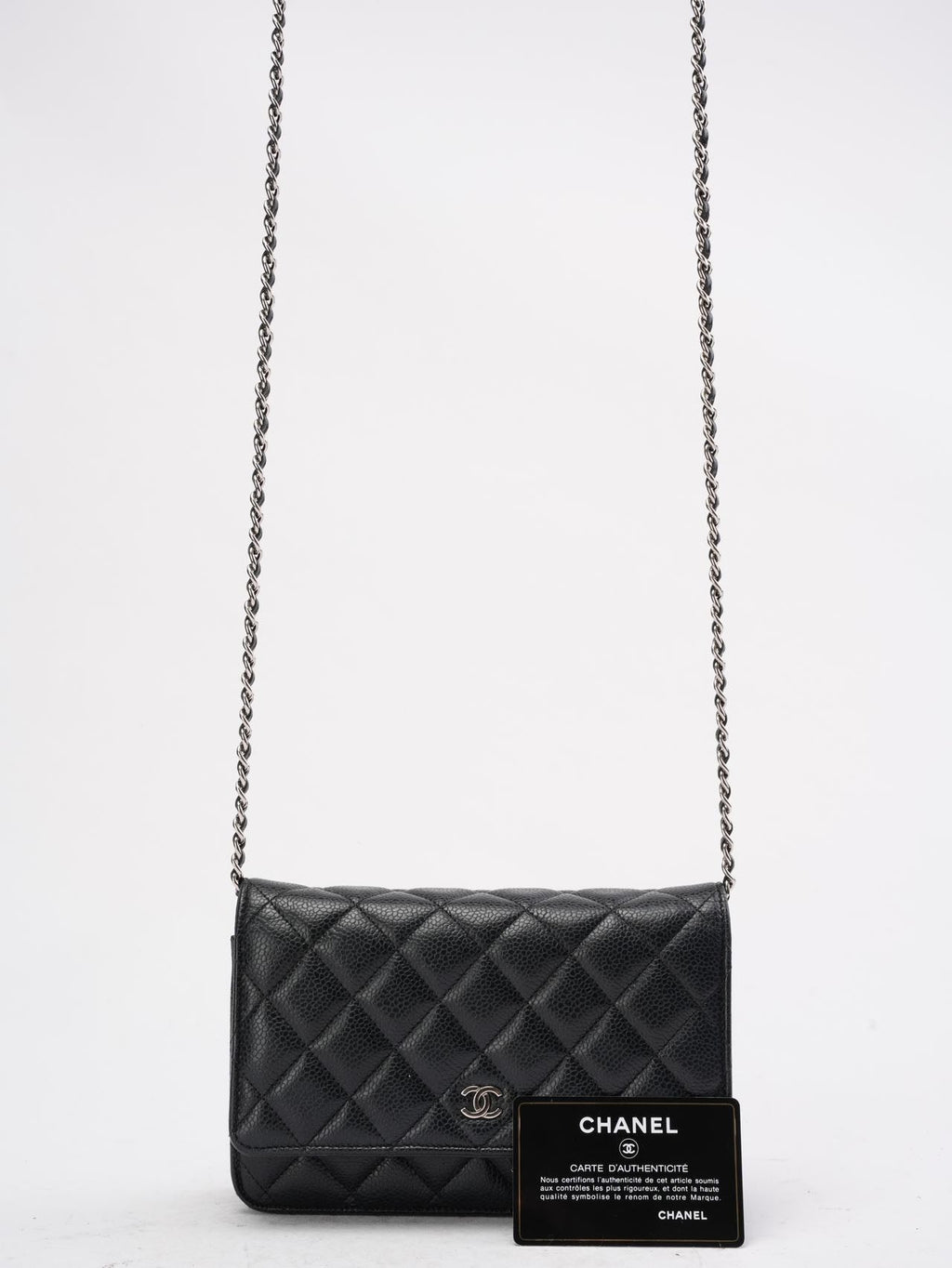 Chanel Black Classic Wallet on Chain (WOC) Caviar 2020