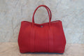 HERMES／エルメス ガーデンパーティPM ネゴンダ ルージュカザック T刻印 トートバッグ 700120124