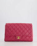 Chanel Timeless Clutch On Chain in Lambskin Pink