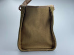 Chanel Deauville Medium Tote Bag in Khaki Beige and Navy Blue Raffia with Gold Hardware