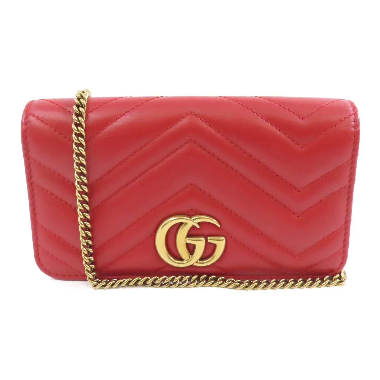Gucci GG Marmont Mini Matelasse Red Bag
