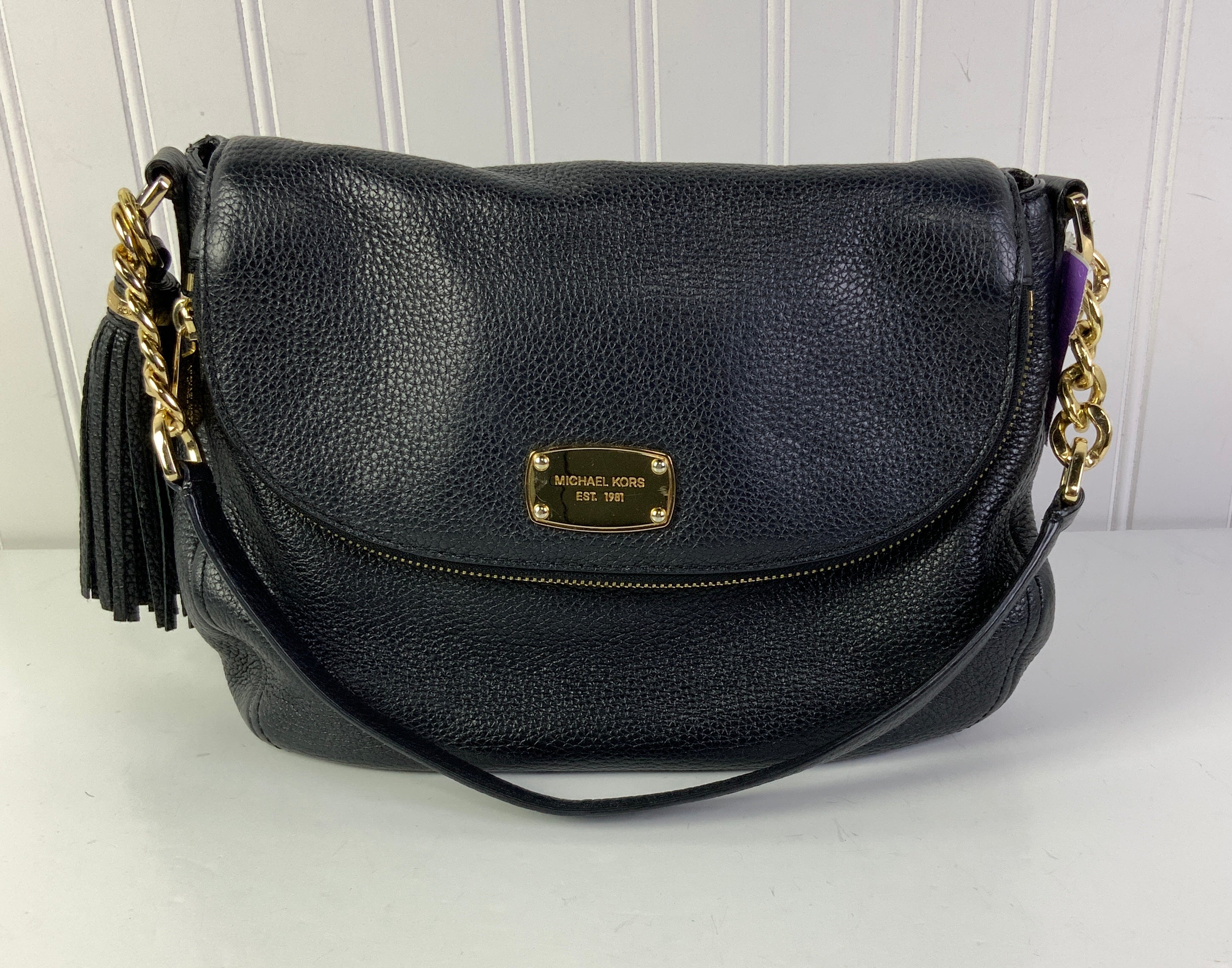 Handbag Designer By Michael Kors In Black, Size:Medium