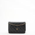 Chanel Black Classic Wallet on Chain (WOC) Caviar 2015