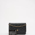 Chanel Black Classic Wallet on Chain (WOC) Caviar 2014