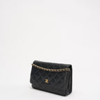 Chanel Black Classic Wallet on Chain (WOC) Caviar 2014