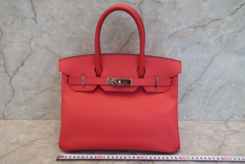 HERMES／エルメス バーキン30 ヴォーエプソン ブーゲンビリア □N刻印 ハンドバッグ 700120139