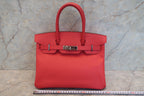 HERMES／エルメス バーキン30 ヴォーエプソン ブーゲンビリア □N刻印 ハンドバッグ 700120139