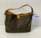 Handbag Luxury Designer By Louis Vuitton In Brown, Size:Medium