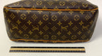 Handbag Luxury Designer By Louis Vuitton In Brown, Size:Medium