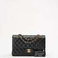 Chanel Black Classic Medium Double Flap Bag Lambskin 2014 Teil 1