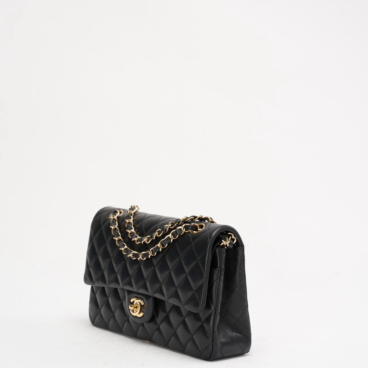 Chanel Black Classic Medium Double Flap Bag Lambskin 2014 Teil 1