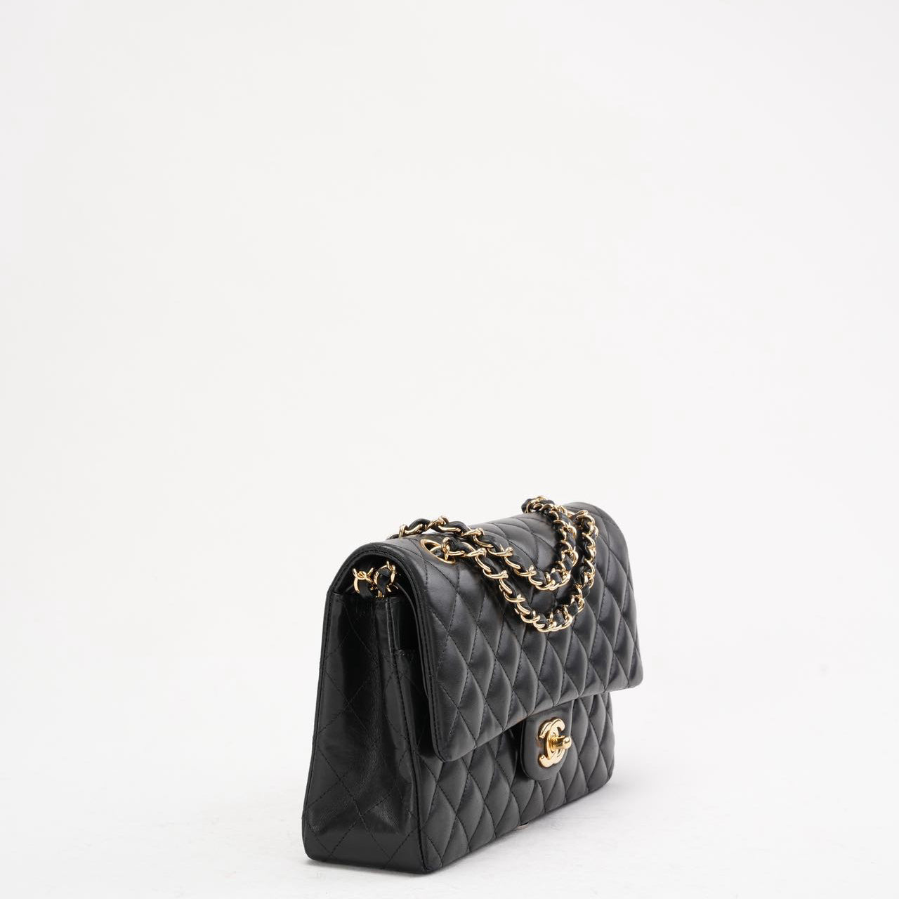 Chanel Black Classic Medium Double Flap Bag Lambskin 2014 Teil 1 (Copy) (Copy)