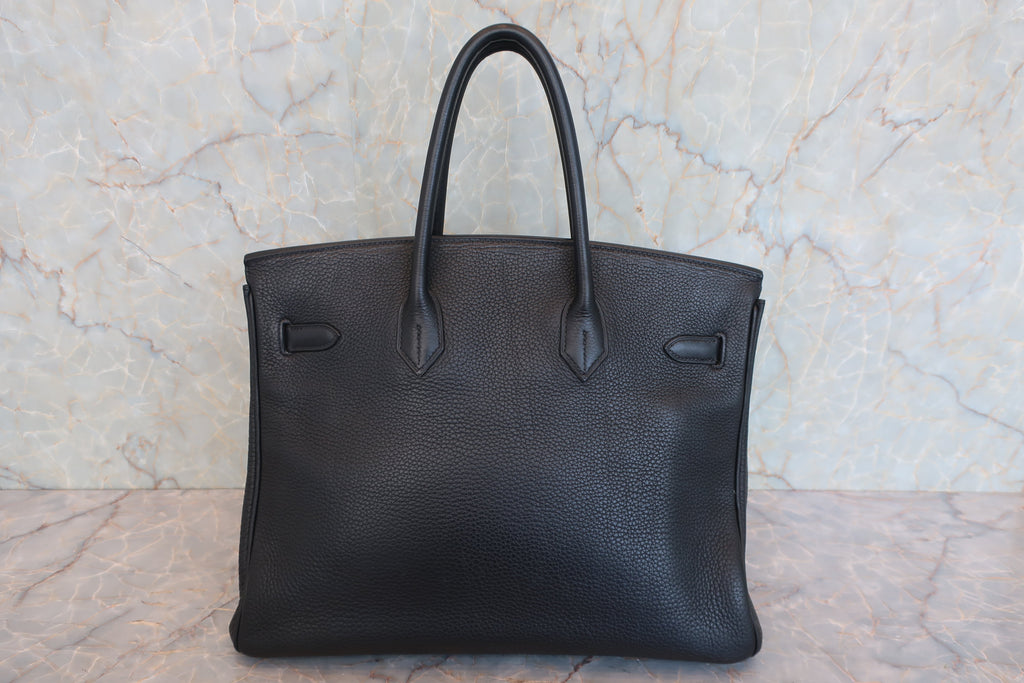 HERMES／エルメス バーキン35 トゴ ブラック □H刻印 ハンドバッグ 800030175