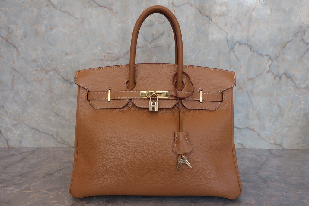 HERMES／エルメス バーキン35 アルデンヌ ナチュラル □F刻印 ハンドバッグ 800030035