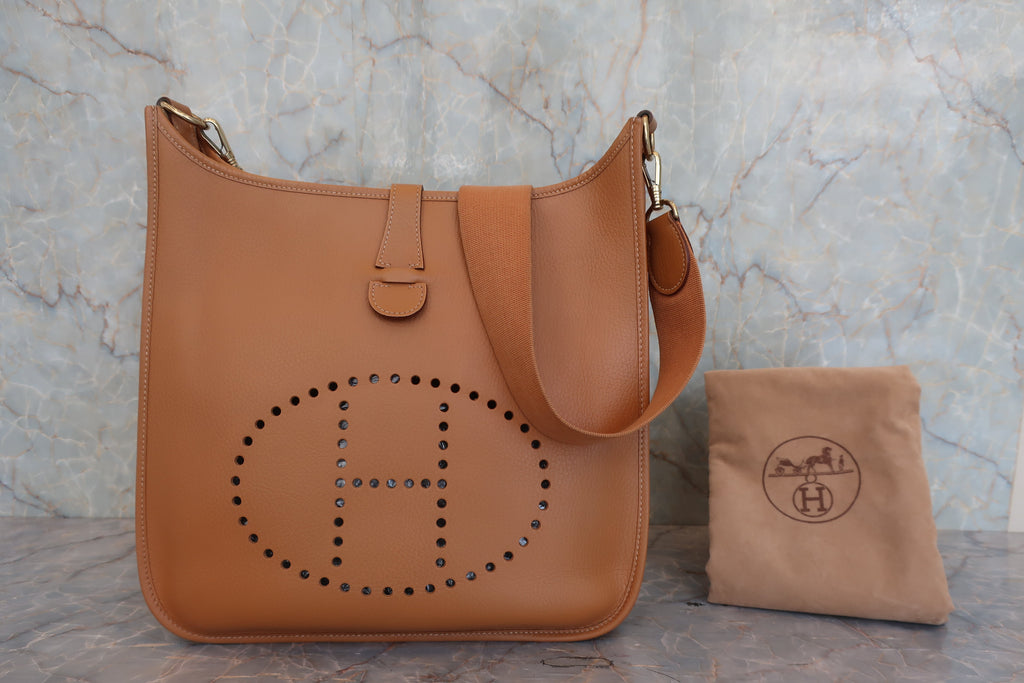 HERMES／エルメス エブリン1GM アルデンヌ ナチュラル 〇Z刻印 ショルダーバッグ 800040076