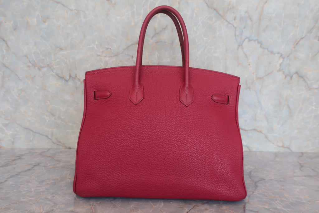 HERMES／エルメス バーキン35 トゴ ルビー □N刻印 ハンドバッグ 800010213
