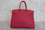 HERMES／エルメス バーキン35 トゴ ルビー □N刻印 ハンドバッグ 800010213