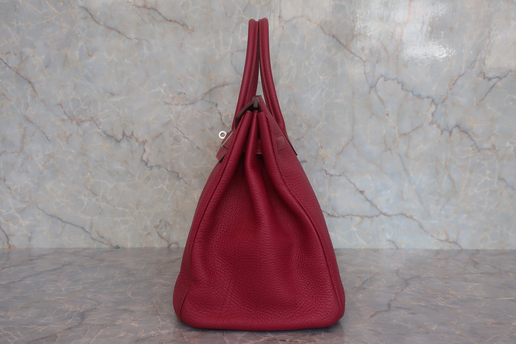 HERMES／エルメス バーキン35 トゴ ルビー □N刻印 ハンドバッグ 800010213