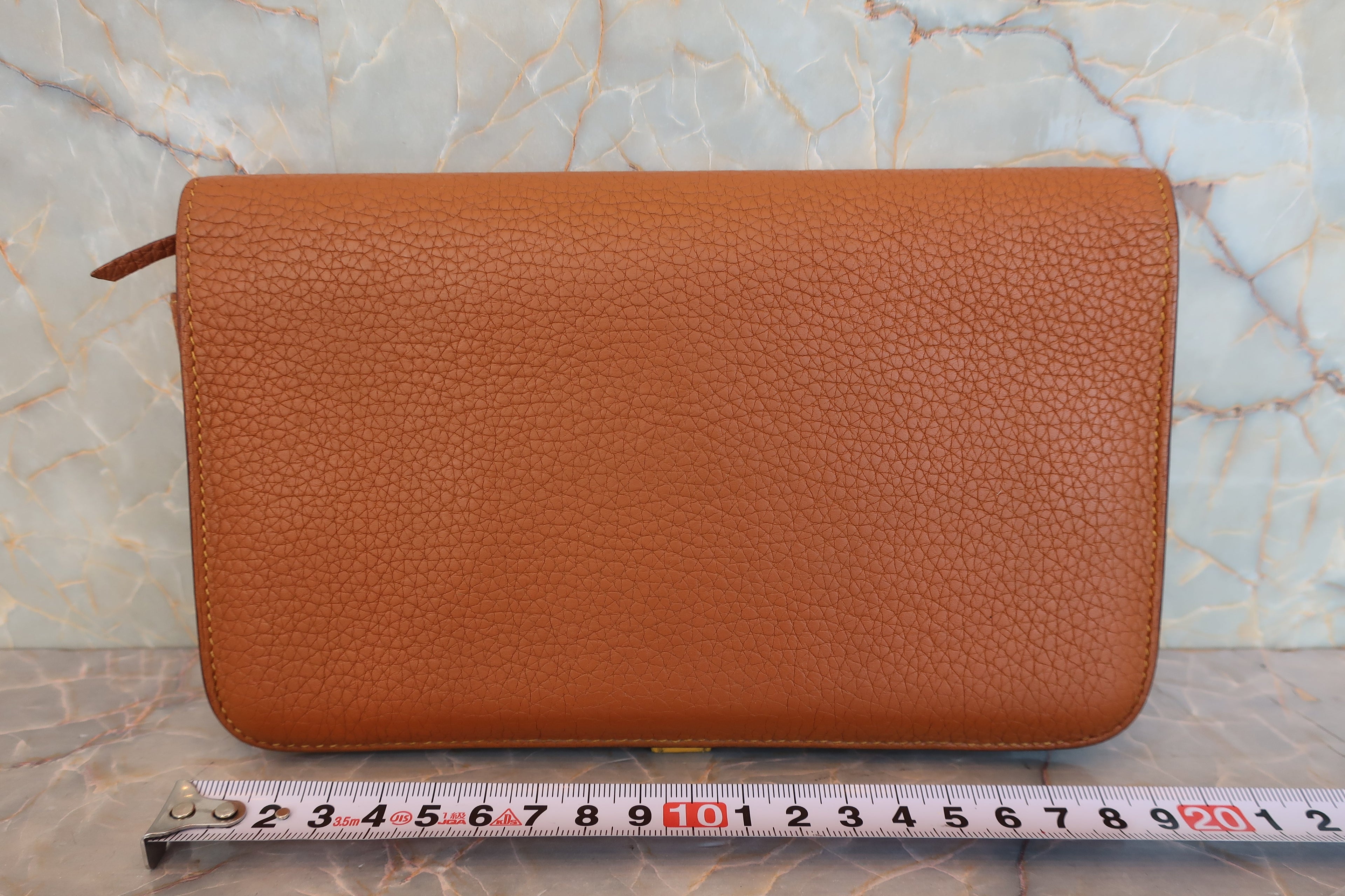 HERMES／エルメス ドゴンGM トゴ ゴールド/ソレイユ □M刻印 財布 800010095