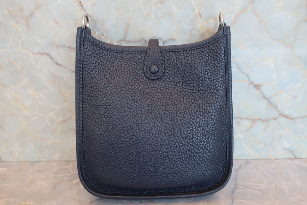 HERMES／エルメス エブリンTPM トリヨンクレマンス ブルーニュイ Y刻印 ショルダーバッグ 800040121