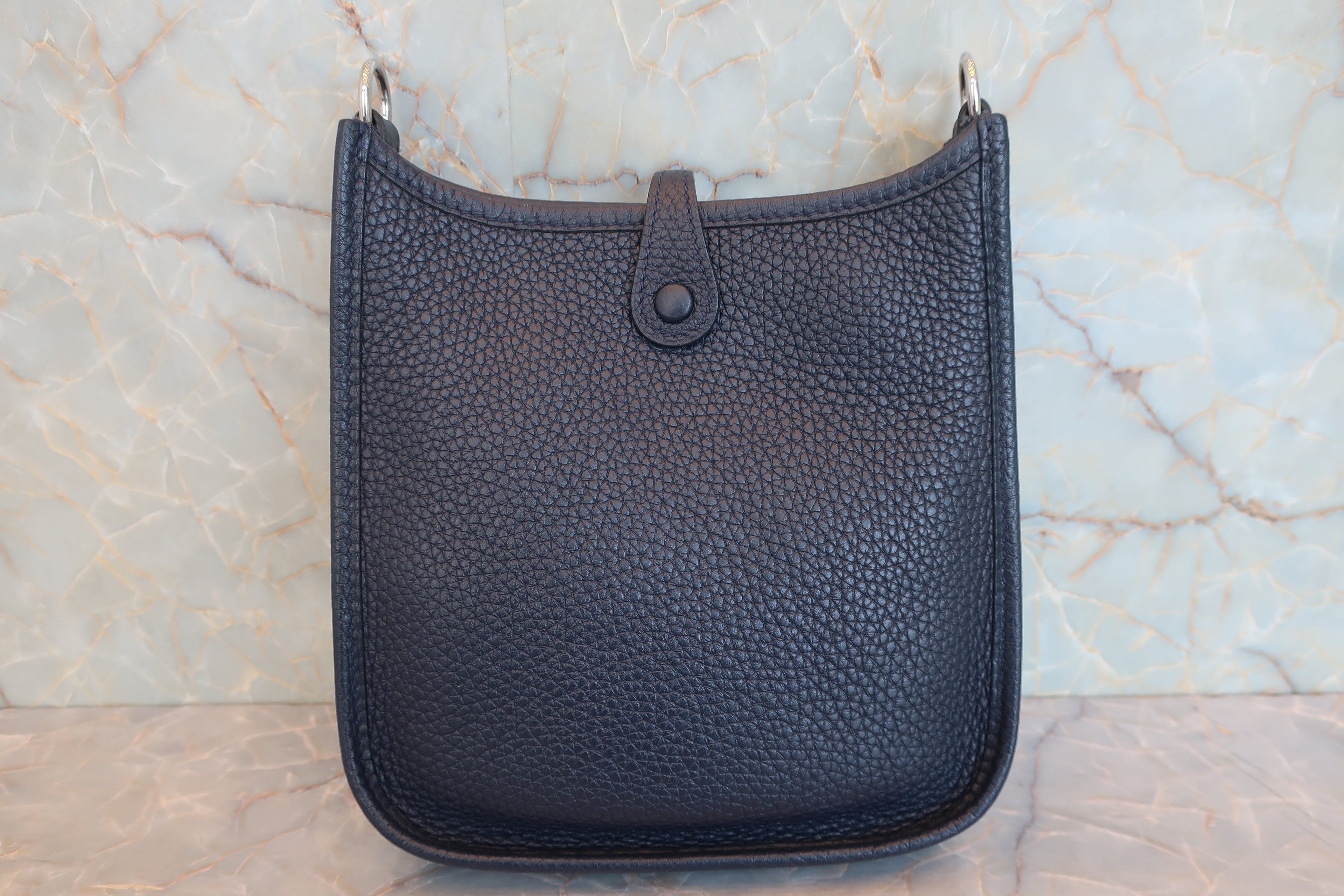 HERMES／エルメス エブリンTPM トリヨンクレマンス ブルーニュイ Y刻印 ショルダーバッグ 800040121