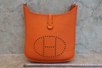 HERMES／エルメス エブリン3ＰＭ トリヨンクレマンス オレンジ □L刻印 ショルダーバッグ 800040077