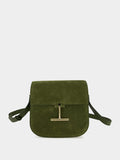 Moss Green Suede Tara Crossbody