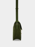 Moss Green Suede Tara Crossbody