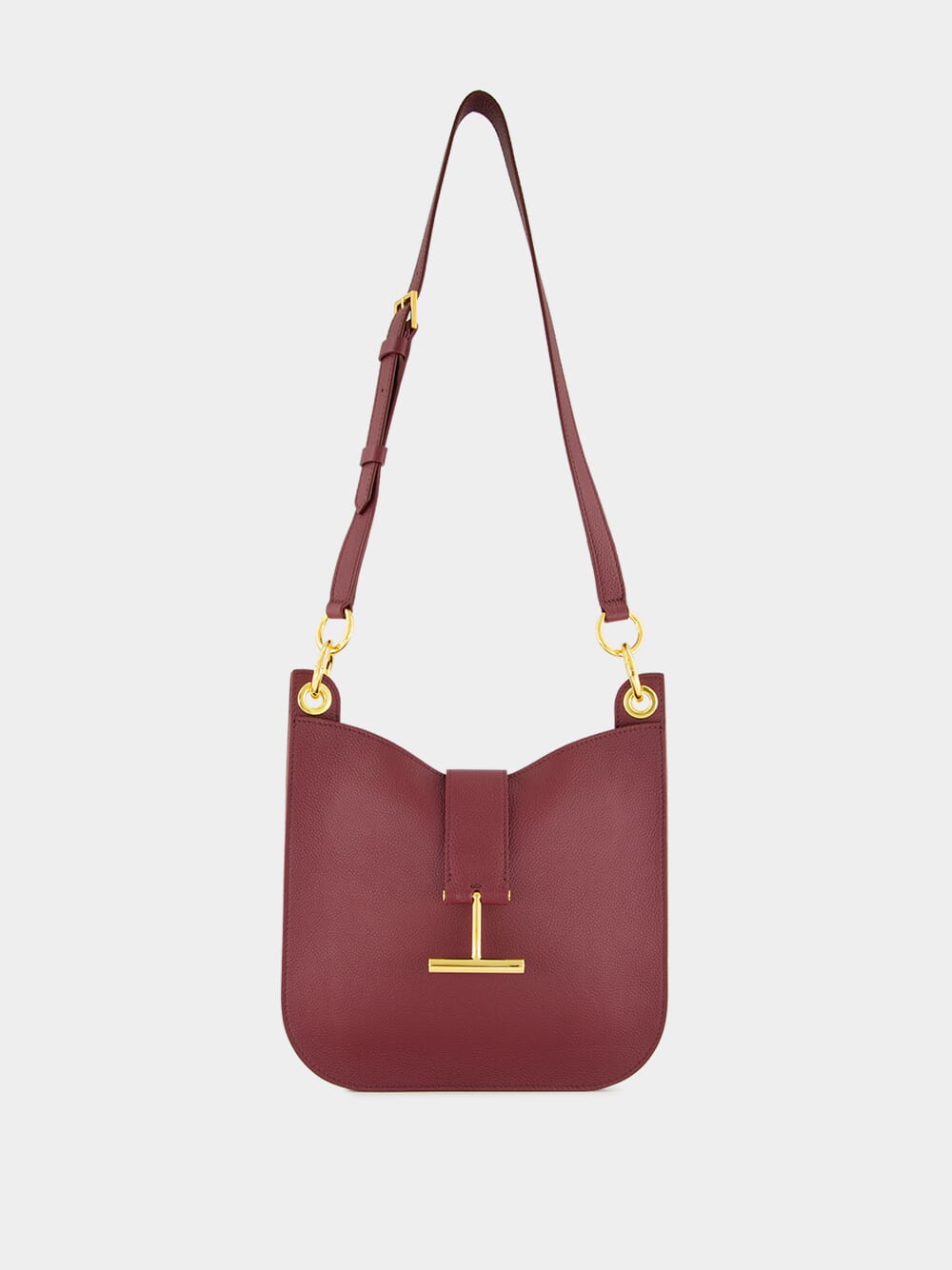 Tara Small Shoulder Bag in Red Plum