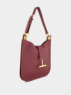 Tara Small Shoulder Bag in Red Plum