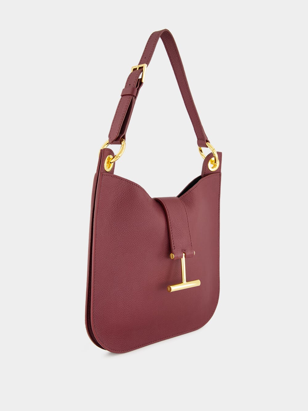 Tara Small Shoulder Bag in Red Plum