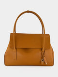 Caramel Natural Leather Eclipse Large Shoulder Bag