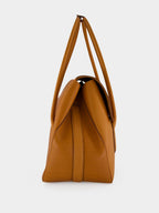 Caramel Natural Leather Eclipse Large Shoulder Bag