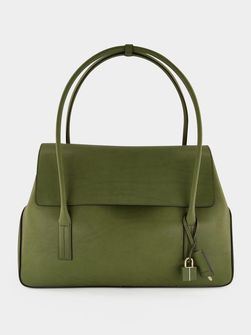 Ivy Green Natural Leather Eclipse Large Shoulder Bag