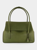 Ivy Green Natural Leather Eclipse Large Shoulder Bag
