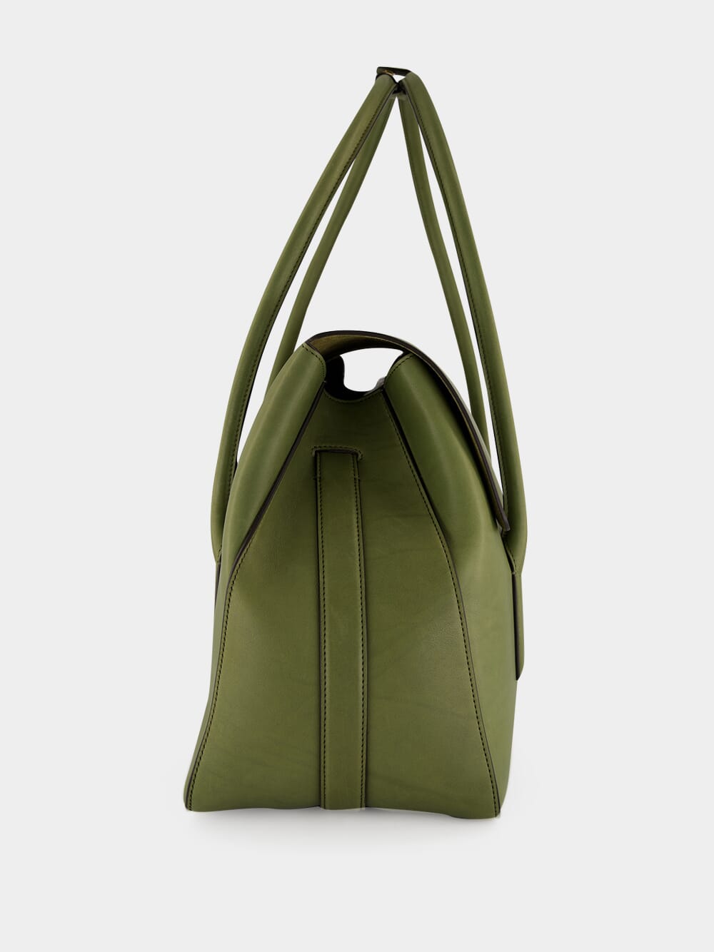Ivy Green Natural Leather Eclipse Large Shoulder Bag